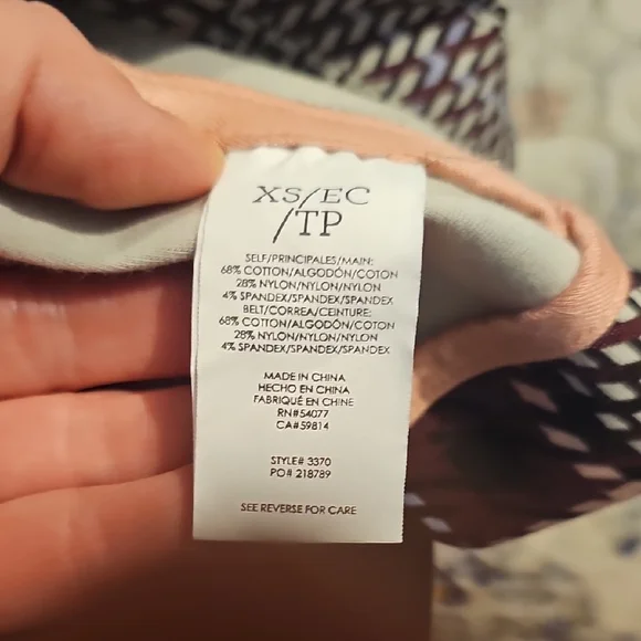 CAbi Burgundy and White Plaid Trench Coat - Picture 14 of 14